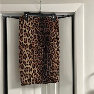 Leopard Print Women's Skirt